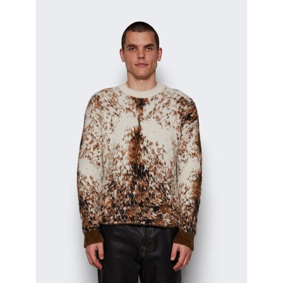 Diesel Itello Sweater in Chocolate Small New Mens Knit Pullover Top - Picture 4 of 16